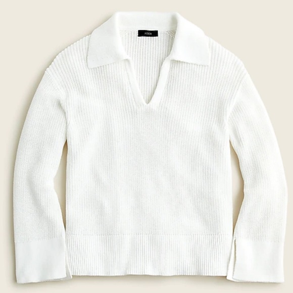 J Crew Relaxed Collared Sweater 